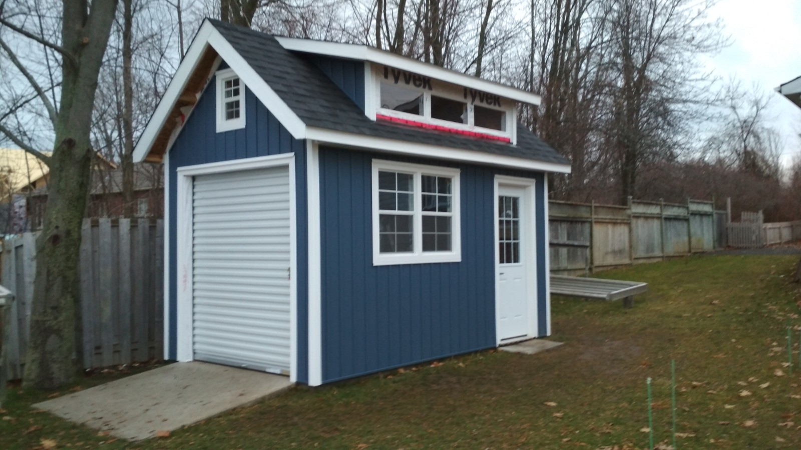 Dormer Shed Plans With Garage Door