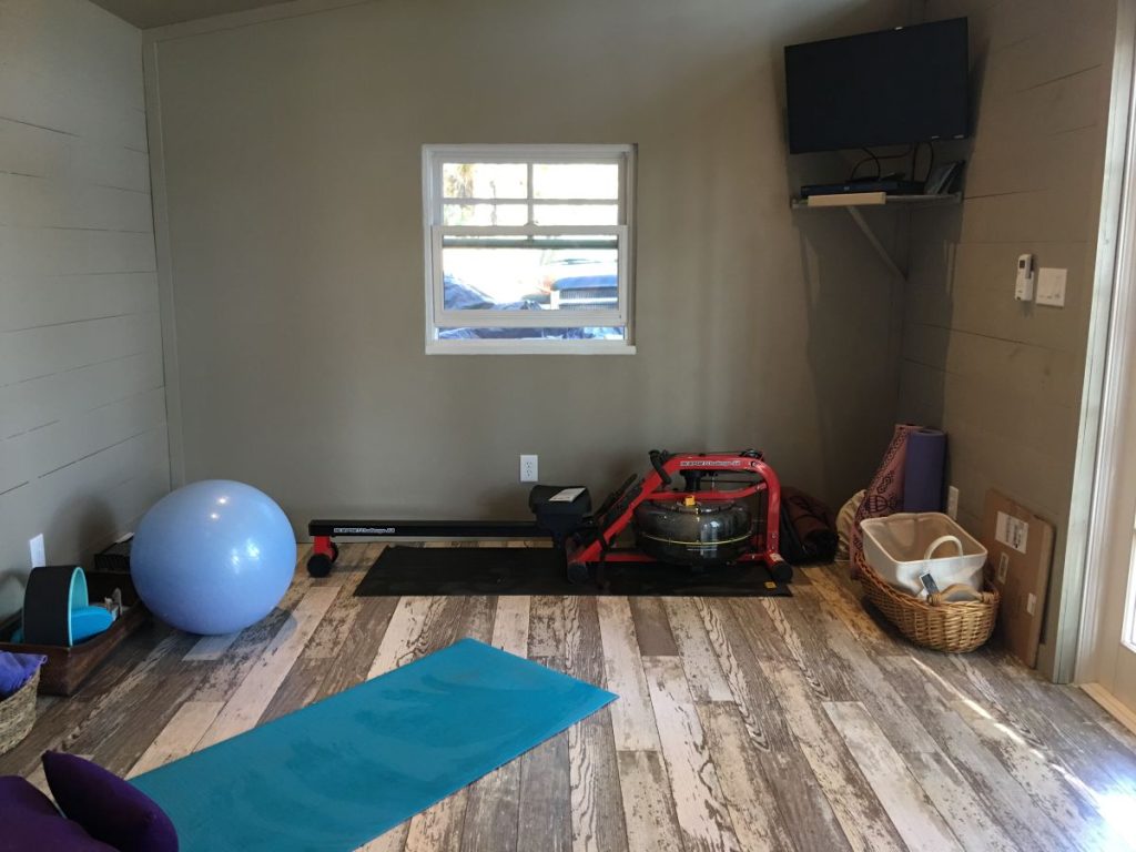 12x20 Modern Shed Yoga Studio