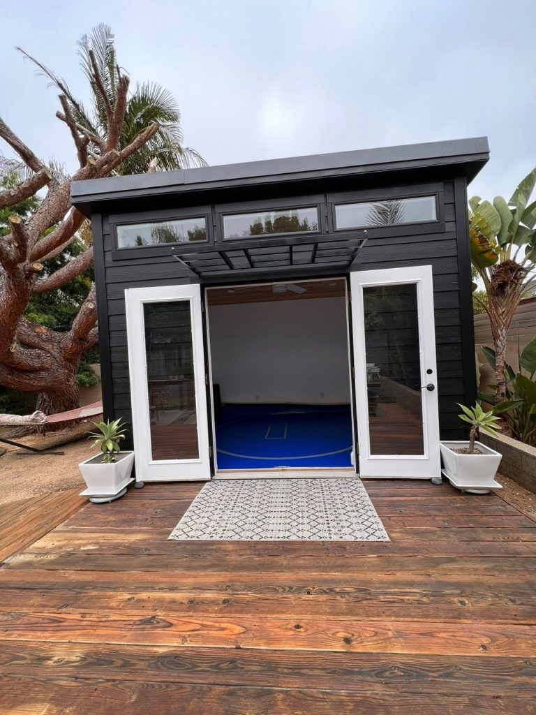10x12 Modern Shed backyard studio