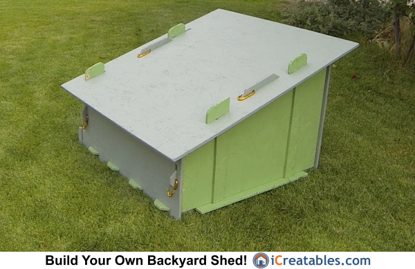 small chicken coop roof