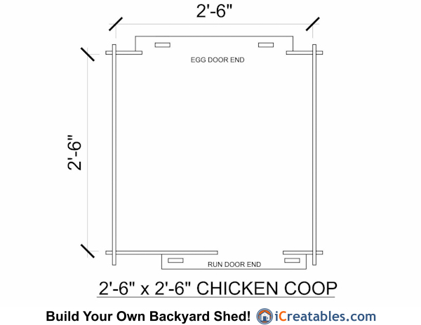 plywood chicken coop floor plan