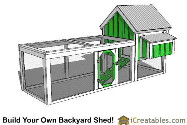 How To Build A Shed - Gable Roof and Chicken Run - Shed Plans