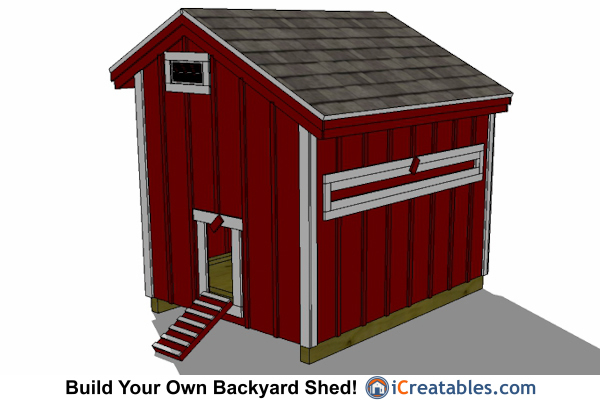 6x8 Chicken Coop Plans - Large Chicken Coop Plans