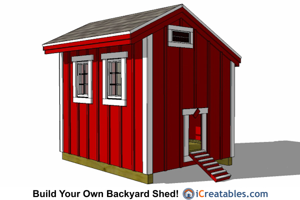 6x8 Chicken Coop Plans - Large Chicken Coop Plans