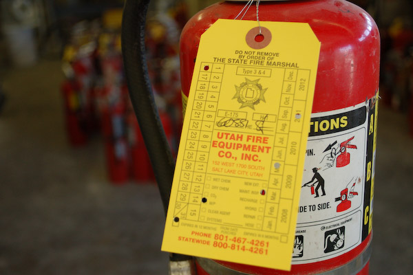 fire extinguisher tag