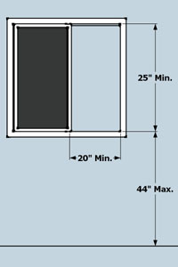 egress window requirements