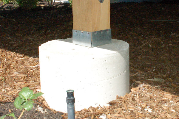 deck pier post base