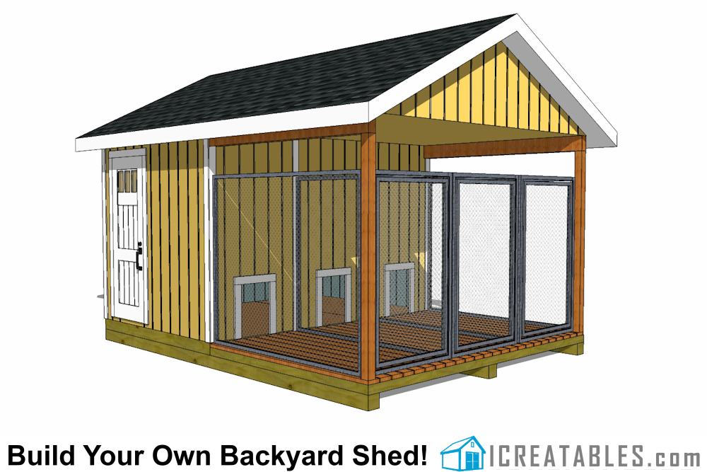 dog kennel building plans and diy dog runs