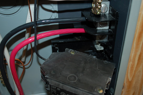 install breaker electric panel