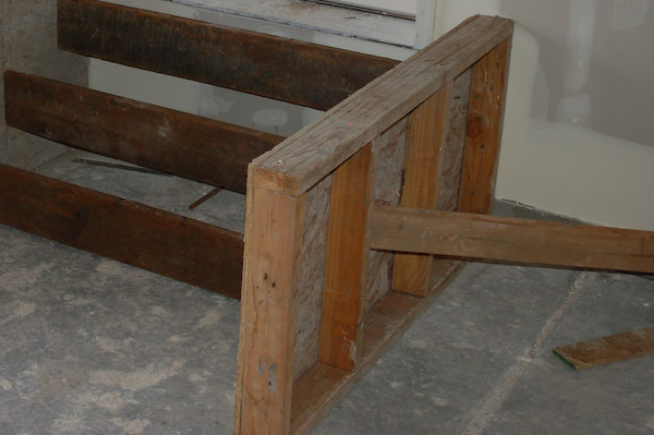 concrete steps form framing