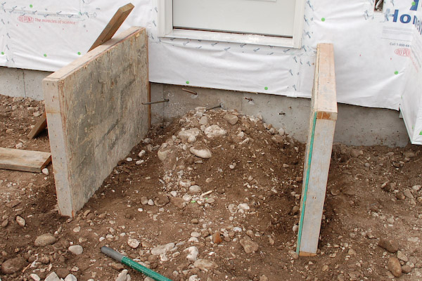concrete steps form panels