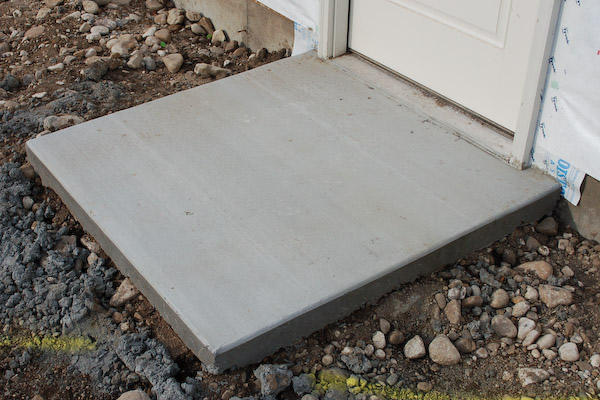 Pouring A Concrete Pad Or Landing At Shed Door