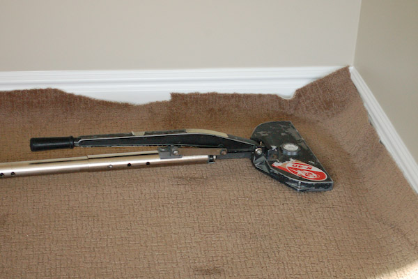 carpet stretcher stretching carpet