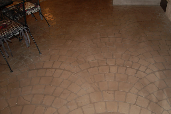 stamped concrete overlay pavers