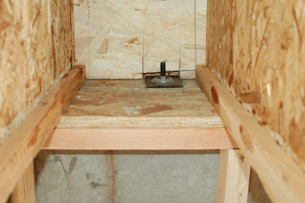 basement fire blocking wall top