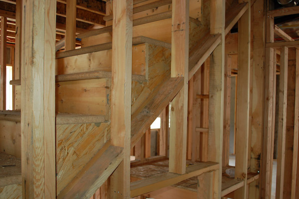 fire blocking stair stringer