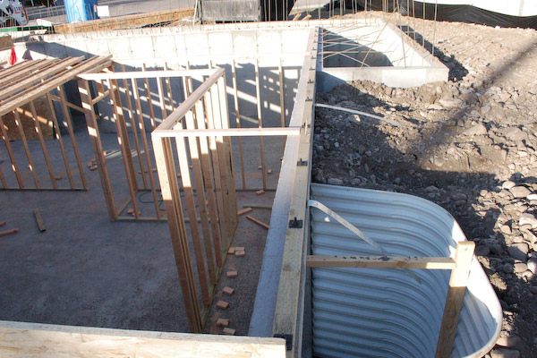 frame basement wall to foundation sill plate