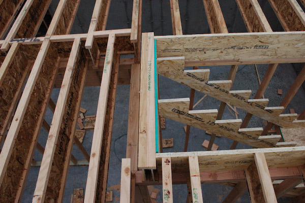 stairway joist layout