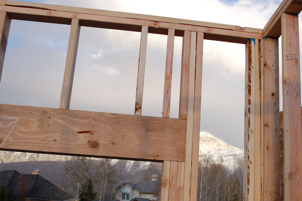 garage door header framing