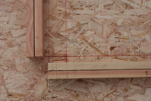wall framing layout on plates