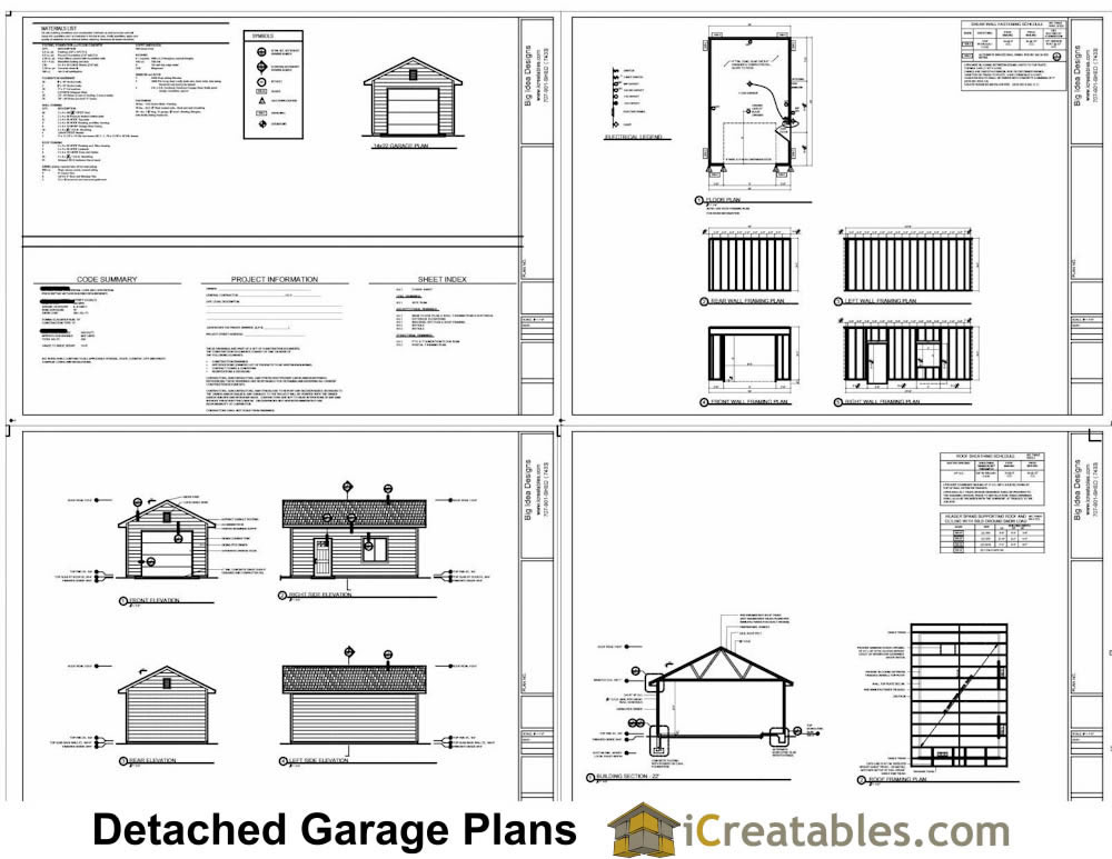 14x20 garage plans