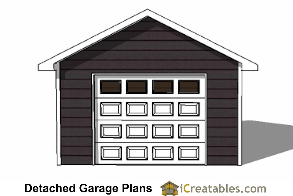 16x20 garage plans front elevation