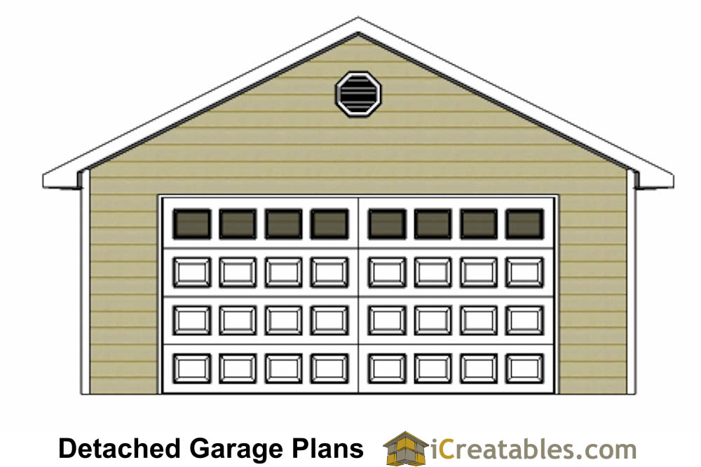 22x24 garage plans front elevation