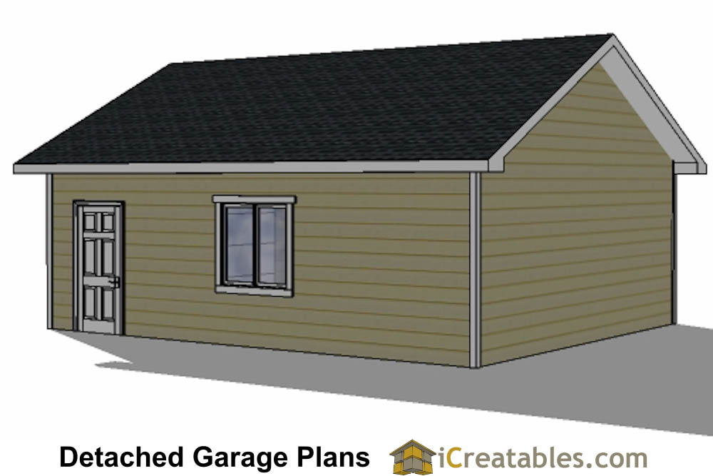 22x24 garage right elevation