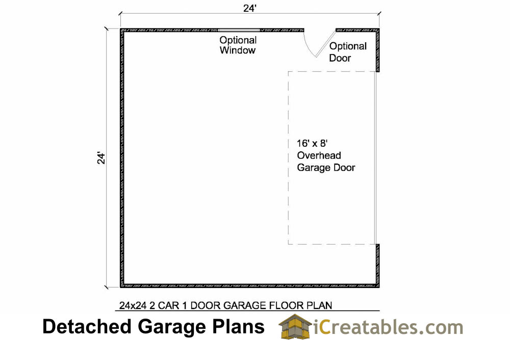 Garage Plan Floor Plans Shown With Optional Features Sample Sheets 