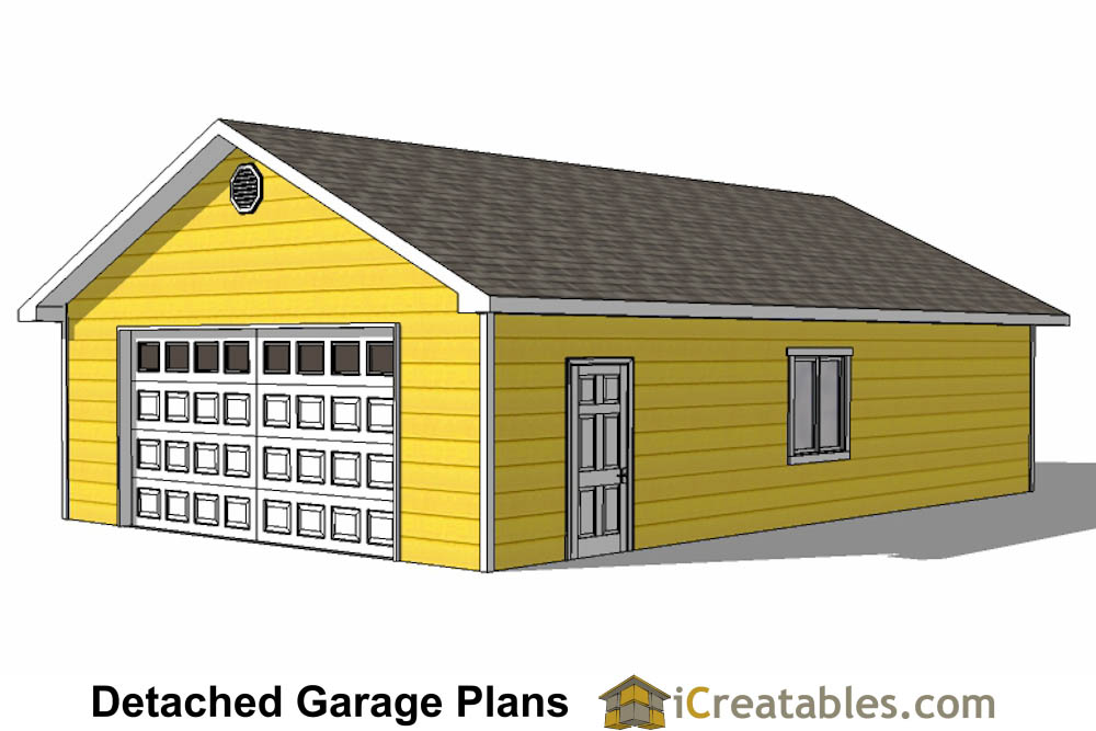 24x22 garage plans with single door