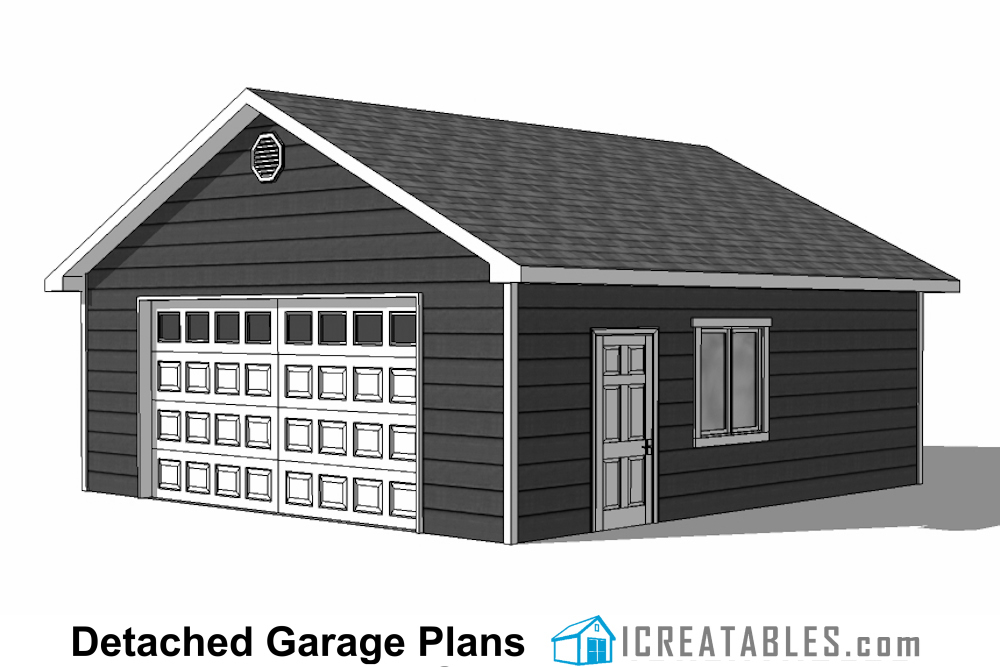 26x24 detached garage plans blueprints