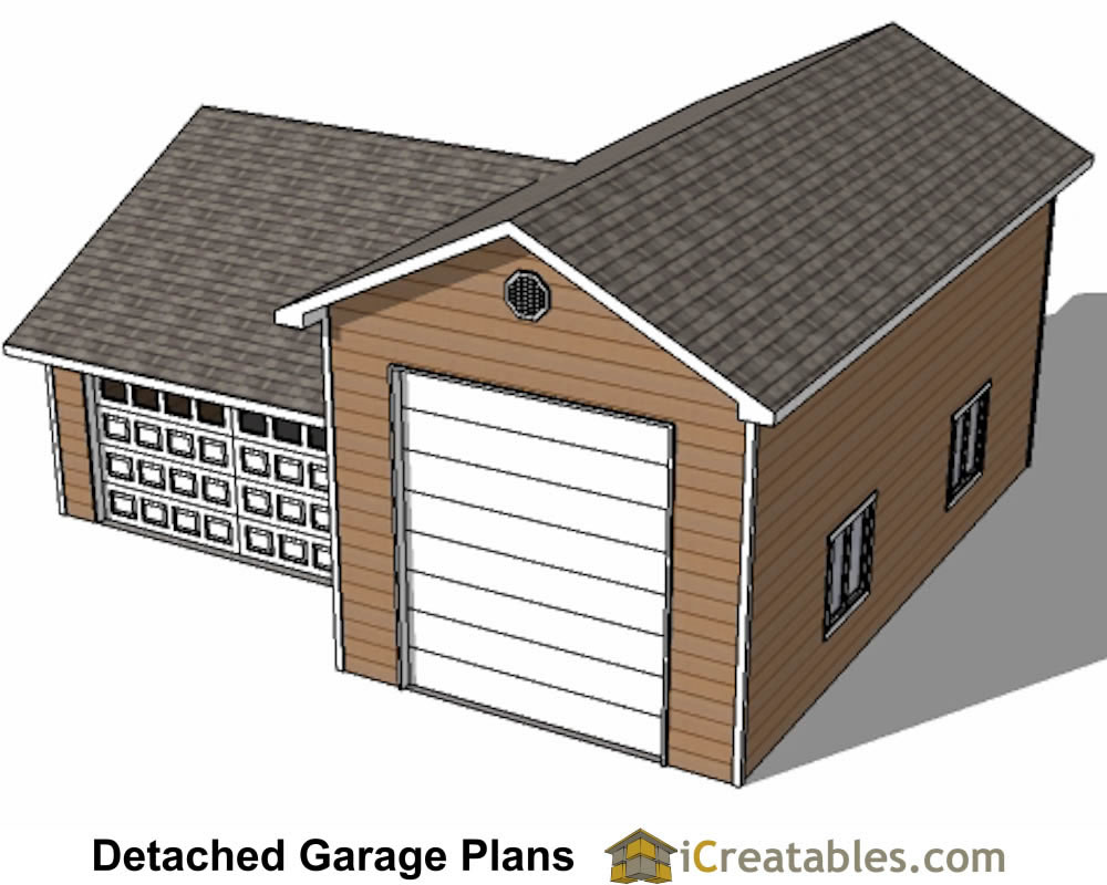 34x38 RV Garage with 2 car garage top view