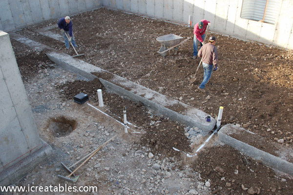 Pour Basement Concrete Slab For New Home Icreatables Com