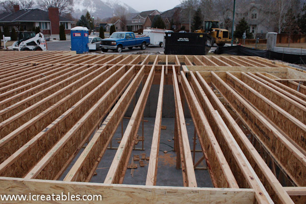 Framing Main Floor New Home icreatables.com