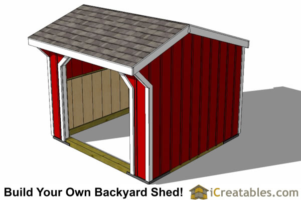10x10 Run In Shed Plans