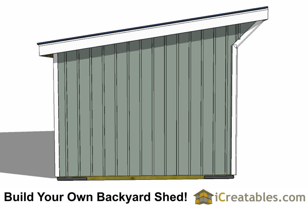 10x16 shed plans - diy shed designs - backyard lean to