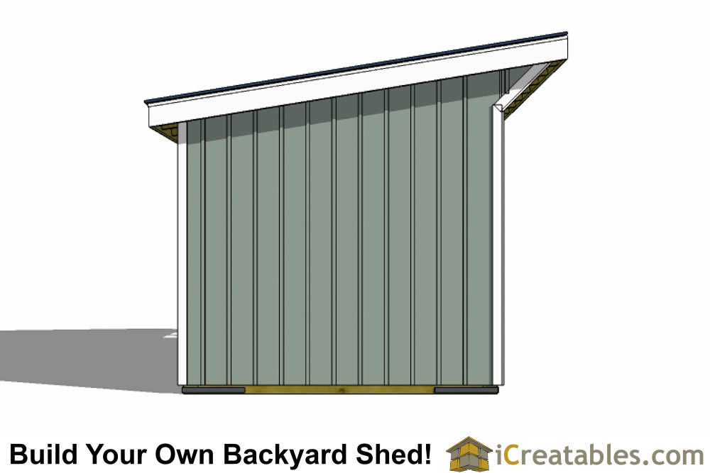 10x20 Run In Shed Plans With Wood Foundation