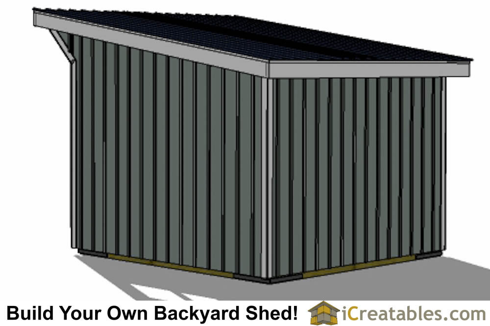 12x12 run in shed plans with wood foundation