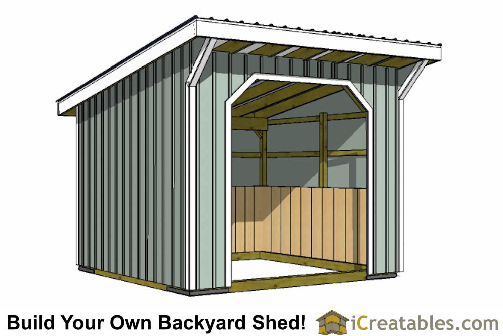 Run In Shed Plans - Building Your Own Horse Barn - iCreatables