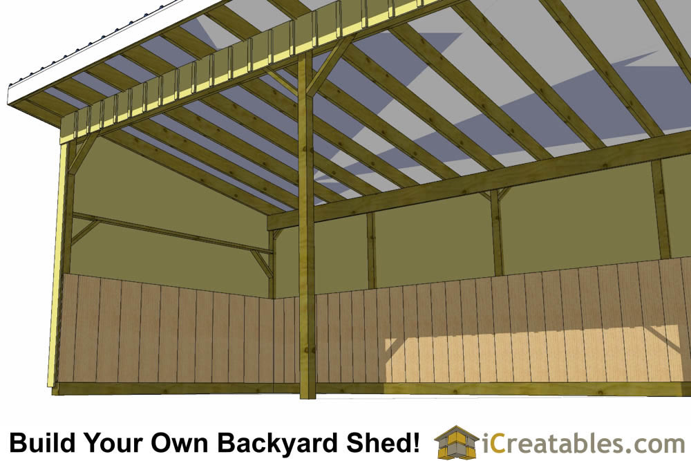 12x30 Run In Shed Plans