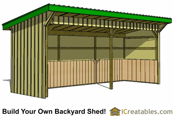 Run In Shed Plans Building Your Own Horse Barn Icreatables