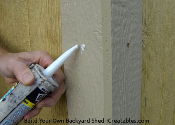 caulk nail head