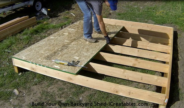 The third step in the How To Build A Shed series