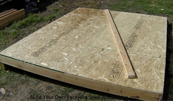 How to build a shed floor finished framing