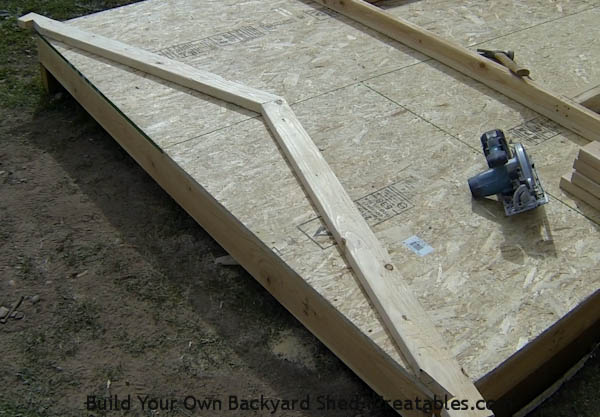 How to build shed roof rafters setting rafter boards on shed floor