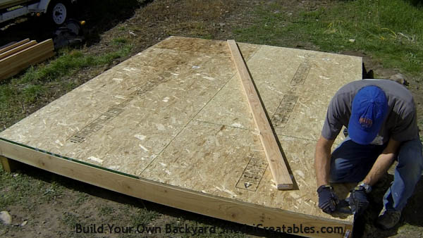 How to build shed walls marking wall locations on shed floor