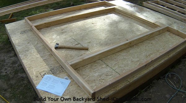 How to build shed walls framing door opening