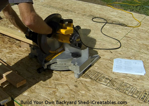 How to build shed walls cutting wall plates