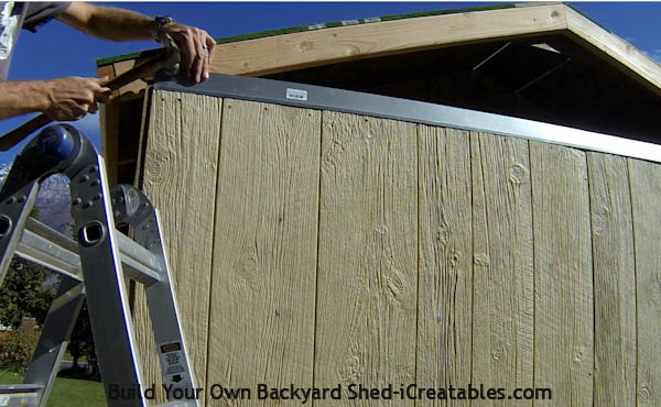 How to install siding on a shed install Z metal