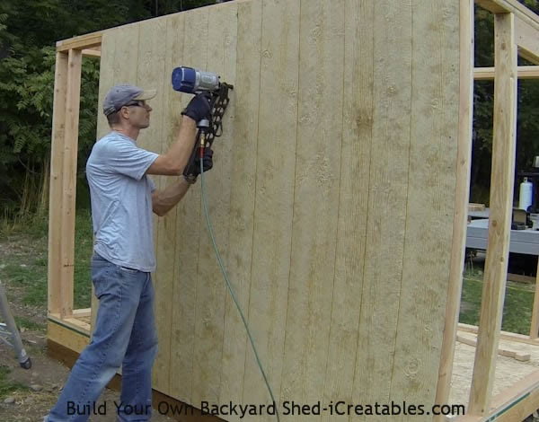 How to install siding on a shed nailing siding on the shed walls